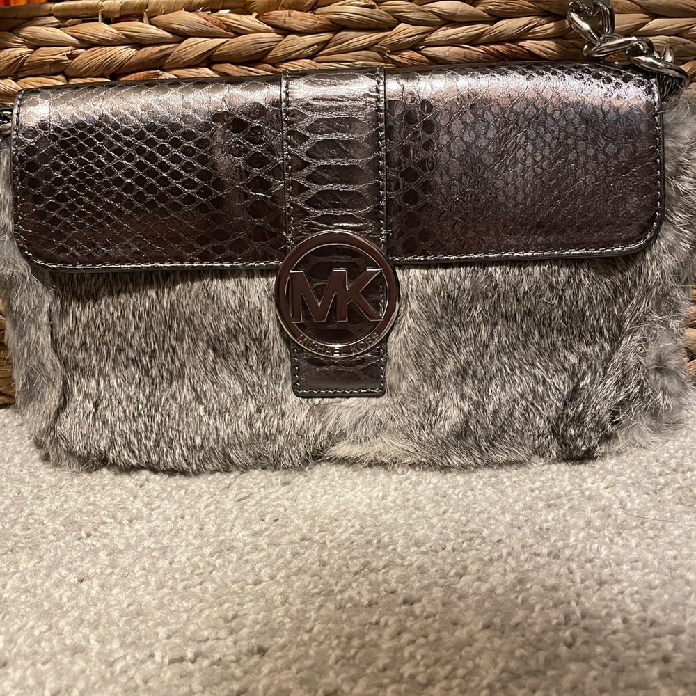 Michael Kors Fur Shoulder Handbag